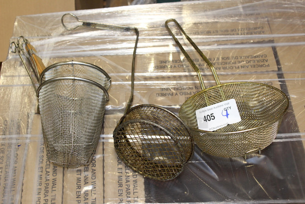 ALL FOR ONE! 4 Round Fry Baskets - Image 3 of 3