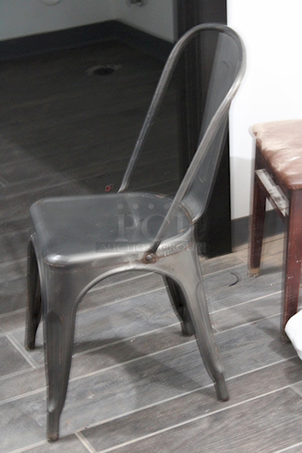 FDW Restaurant Dining Chairs, Indoor/Outdoor, Metal, 18 Inch Seat Height. 4x Your Bid - Image 4 of 6