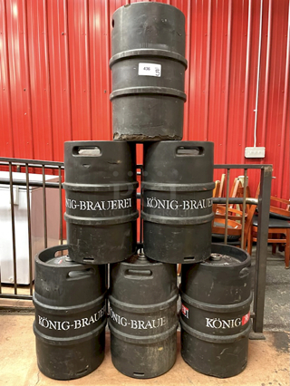 ?50 Liter Euro Sanke "D" Kegs? Stainless Steel 
50 Liter = 13.2 gallons = 105 pints = 140 12oz bottles
5x Your Bid