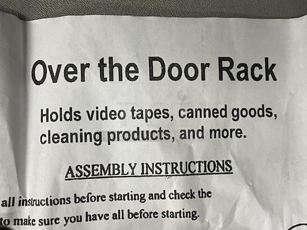 Bed / Bath Storage & Organization  – (2) Hives & Honey – Katie – Jewelry Stands; (4) Mainstays 24-Pocket Over The Door Shoe Organizers; (1) White Over The Door Rack; (1) Allen + Roth 3 Shelf Recessed Mount Brushed Nickel Finish Medicine Cabinet Fits 14”x24” Rough Opening; (7) Hives And Honey Wall Monet Jewelry Organizers; (11) 4 10-1/2” x 10-1/2” Sheets of Peel & Stick Tiles.  - Image 2 of 12