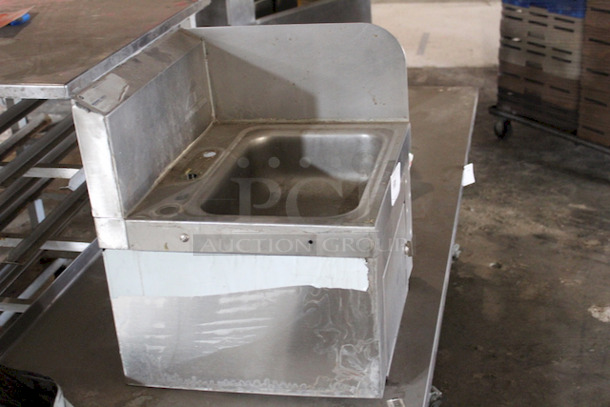 SWEET! Advanced Tabco Stainless Steel Sink With Right Side Splash Guard And Locking Hand Towel Storage. - Image 3 of 4