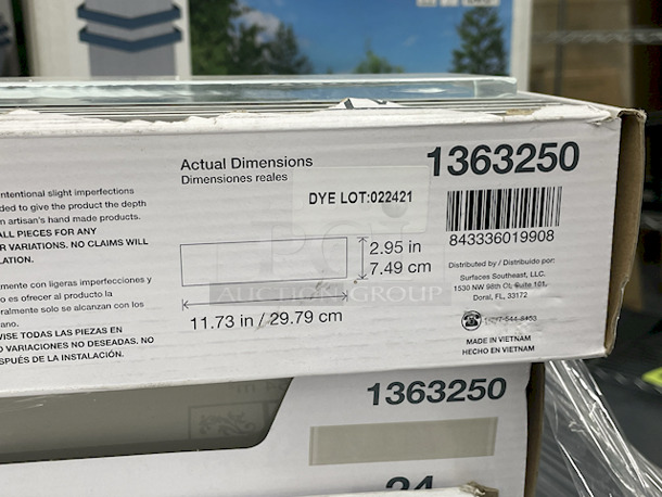 HUGE LOT! Ceramic & Glass Floor Tile – 3 Styles (see photos) - Image 3 of 9