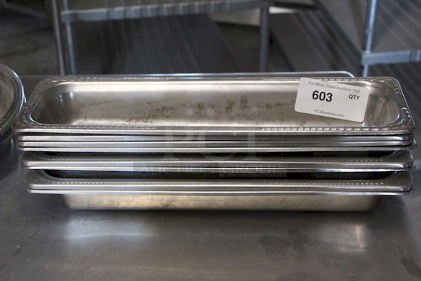 Stainless Steel 1/3 Pan Long Buffee Inserts, 2-1/2" Deep 5x Your Bid - Image 2 of 2