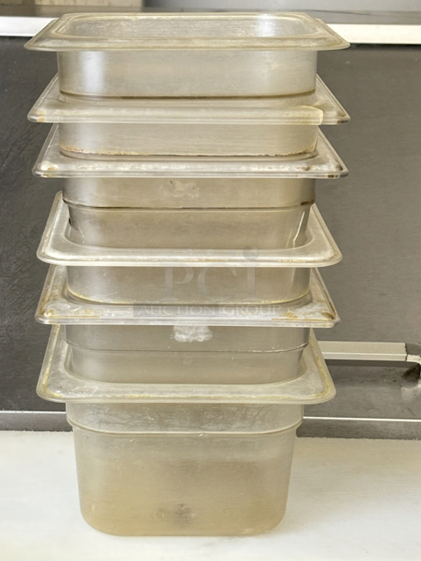 SWEET! Cambro Polycarbonate 1/6 Pans, 4" Deep. 7x Your Bid - Image 1 of 5