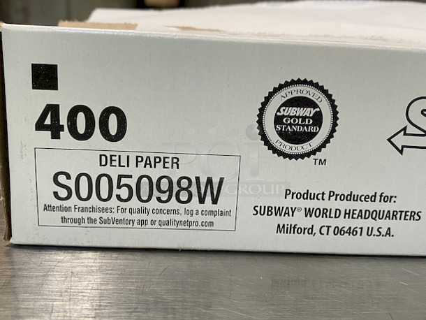 Subway S005098W Deli Paper.  - Image 2 of 2