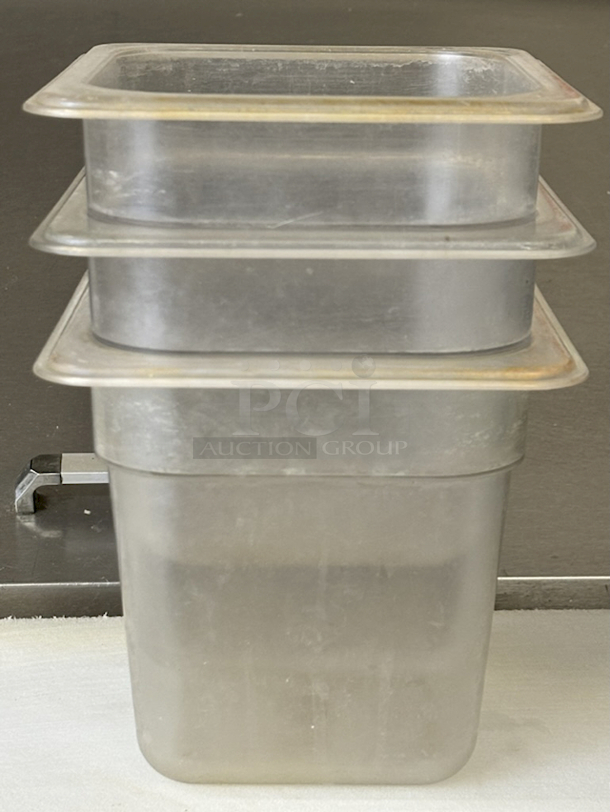 SWEET! Cambro Polycarbonate 1/6 Pans, 6" Deep. 3x Your Bid - Image 1 of 2