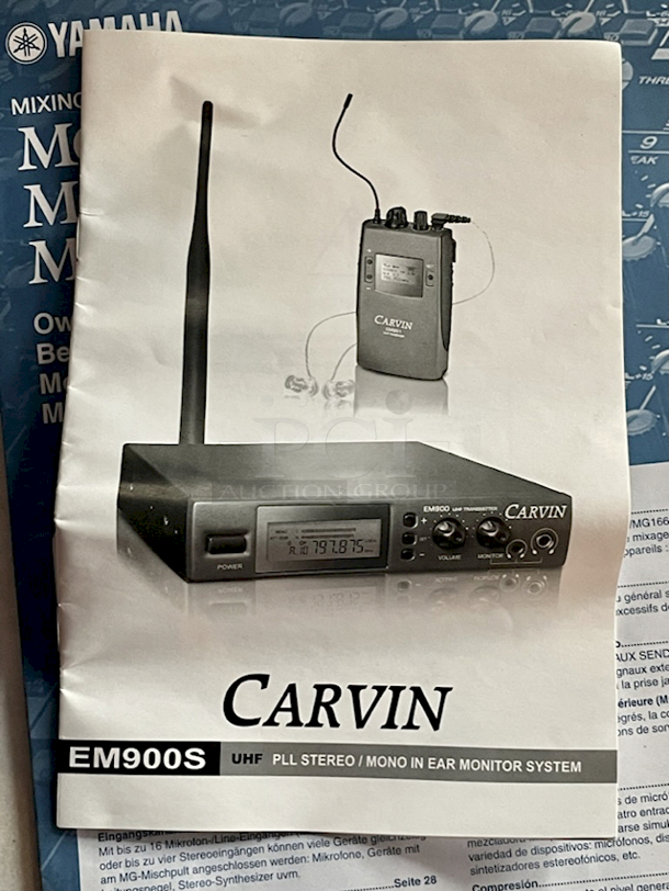 VALUE PACK! Carvin EM900 Wireless In-Ear Monitor System 518-542MHz. Includes: EM900 Base Transmitter With Antenna, (4) EM901 Body Pack Receivers & EM902 High Definition Ear Buds - Image 3 of 5