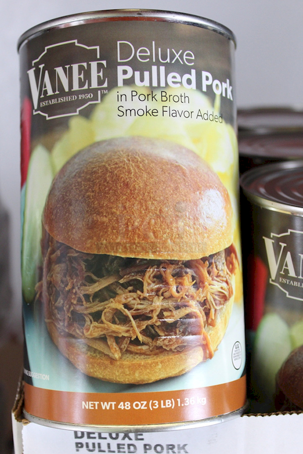 Vanee Deluxe Pulled Pork - 3LB Cans. 18x Your Bid - Image 2 of 2
