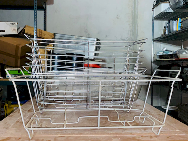 ALL FOR 1! Includes Everything Except The Rack.  Some of The Items Include: 20 Hole Cupcake/Muffin Pan, Syrup Merchandisers, Dough Scale, Variety of Pans and Containers, Lids, Bread Pan, Tongs, Ice Scoops, Chaffers, Full Size Baking Sheets PLUS MUCH MORE!! 
 - Image 9 of 12