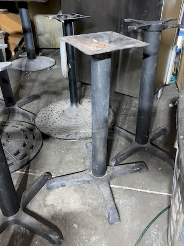 GIGANTIC LOT! (8) Table Bases With Round and Cross Bases. - Image 5 of 8