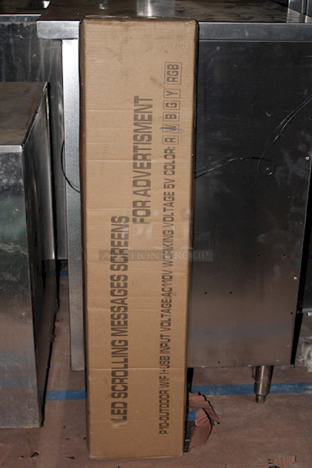NEW / IN THE BOX!! P-10 Outdoor LED Scrolling Messages Screens For Advertisement, WIFI-USB Input, 110V, RWBGY, RGB Full Color, High Resolution, Programable. 40" x 8" - Image 4 of 4