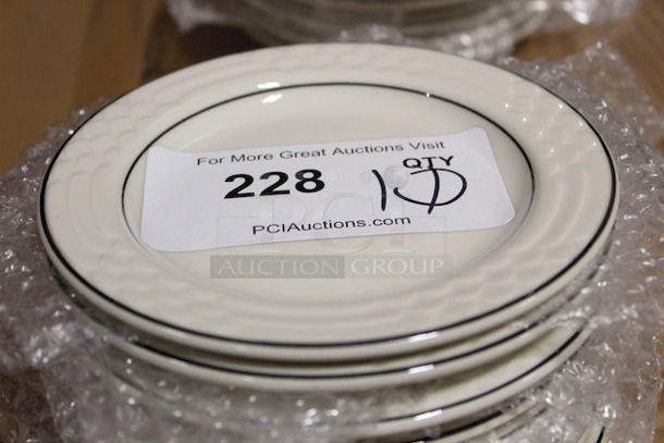 AMAZING! New Sterling China 21 Bread And Butter Dishes, 6-1/4". 10x Your bid - Image 1 of 1