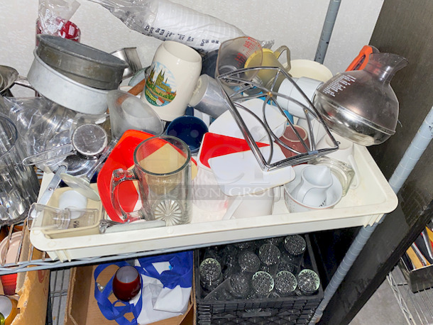 SWEET! Entire Rack Full Of Various Sizes and Style of Cups and Pitchers, Rack Not Included.  - Image 3 of 6