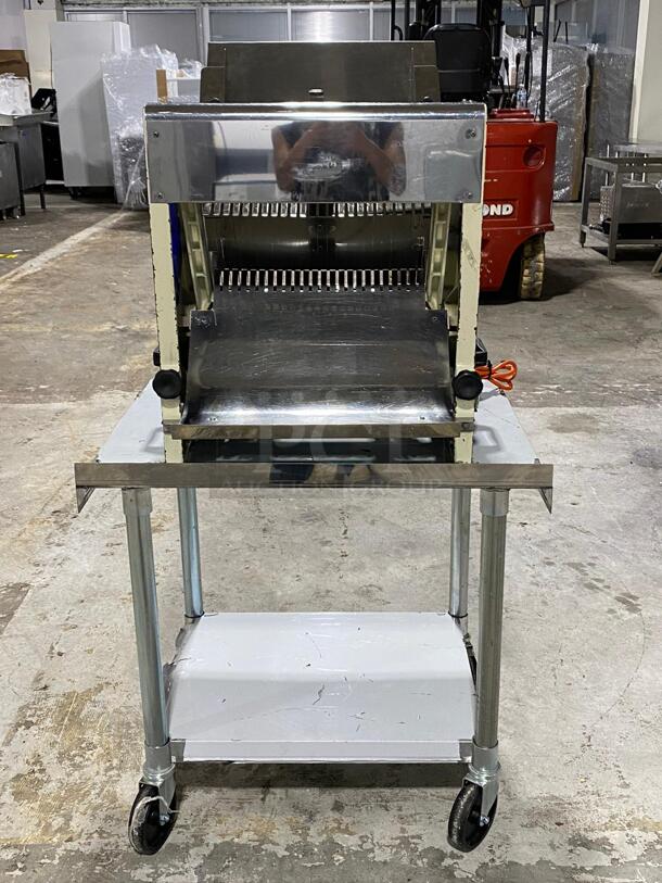 Omcan 302-5/8 Countertop Electric Bread Slicer. Stand not included - Image 1 of 5