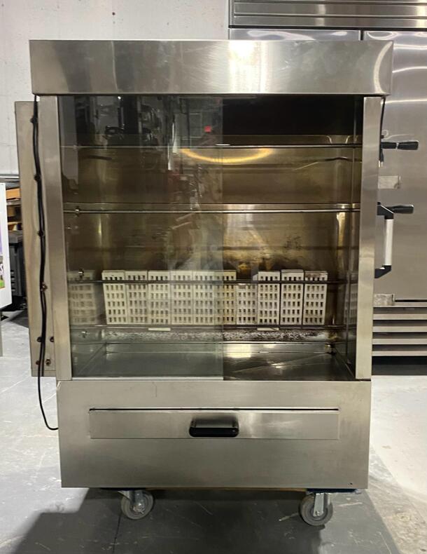 Ro 14 Chicken Commercial Rotisserie Oven Machine, Natural Gas - RG4-NG