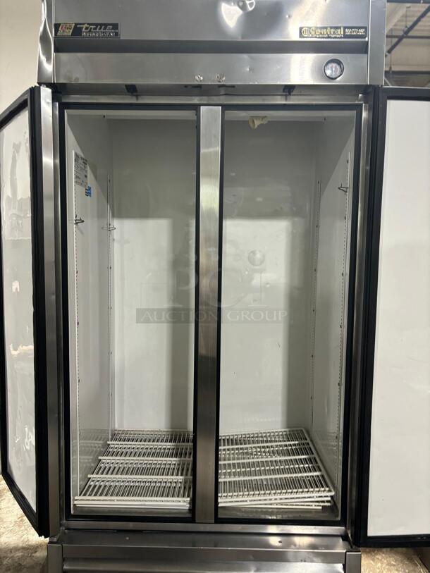True T-35 40" Stainless Steel Reach-In Two Section Solid Swing Door Refrigerator, Silver
 - Image 2 of 6