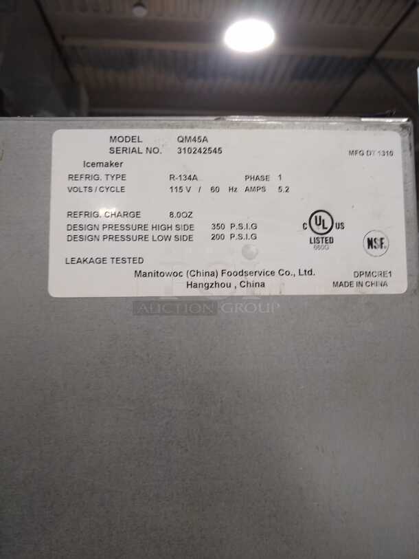 Manitowoc Ice 19 11/16" W Full Cube NEO Undercounter Ice Machine - 102 lbs/day, Air Cooled
 - Image 2 of 6