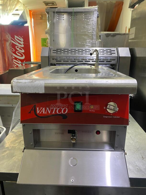 Avantco 177PC201 Stainless Steel Commercial Countertop Electric Powered Pasta Cooker. 208/240 Volts, 1 Phase.
 - Image 3 of 6