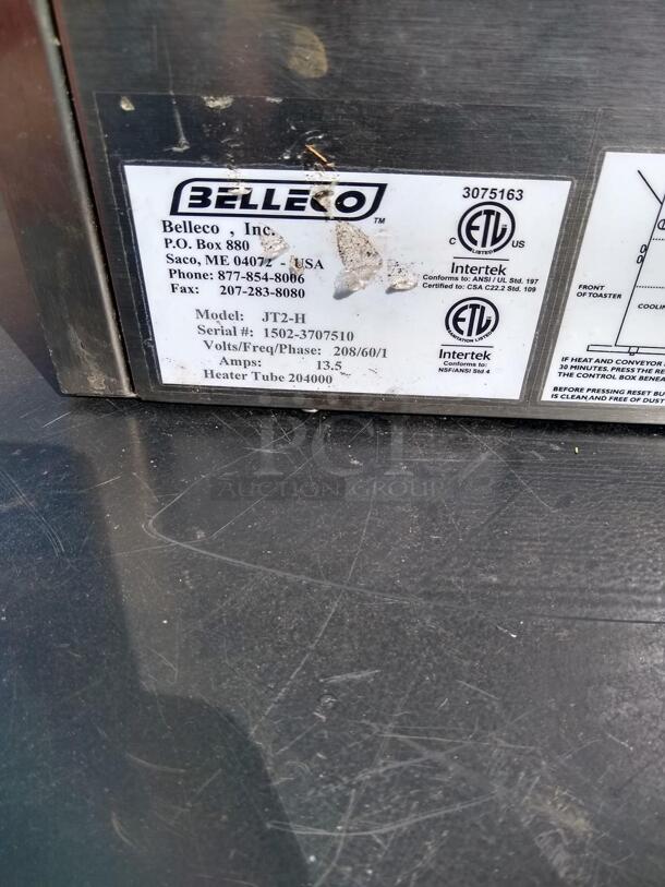 Inteterk Belleco JT2-H Conveyor Toaster Oven
 - Image 2 of 5