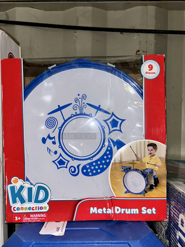 Kid Connection Metal Drum Set - 9 Pieces 