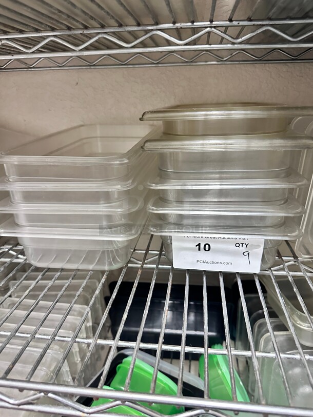 Commercial Plastic 1/6 Size Container NSF - Image 1 of 7