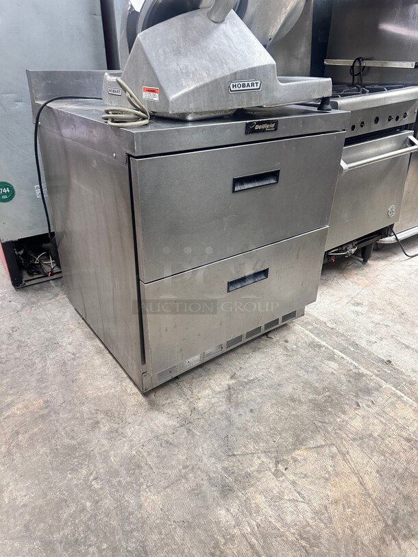 Delfield 27"W Undercounter Freezer w/ (1) Section & (2) Drawers, 115v Tested and Working - Image 4 of 4