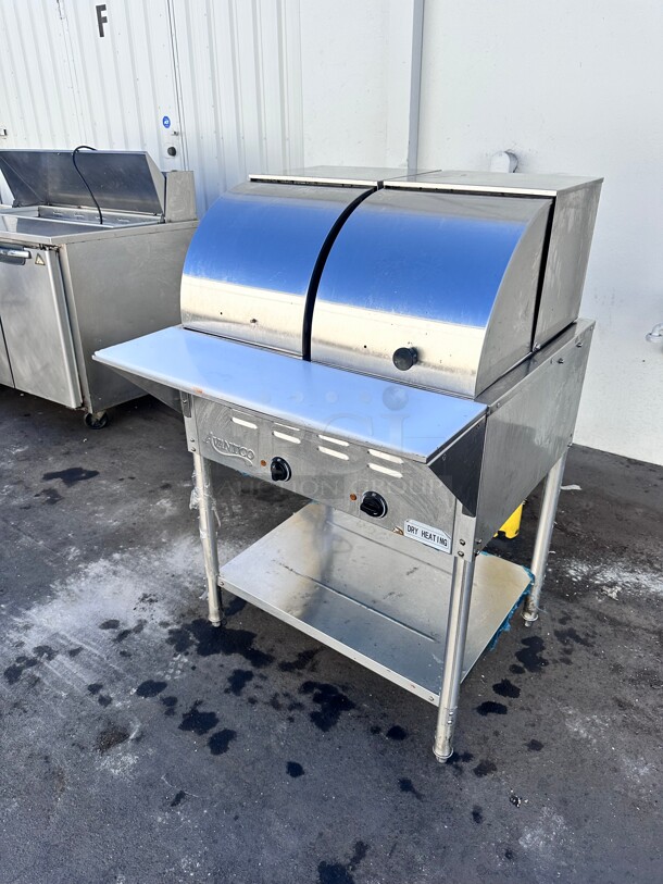Late Model Used Avantco STE-2S Two Pan Open Well Electric Steam Table with Undershelf - 120V, 1000W Working - Image 5 of 7