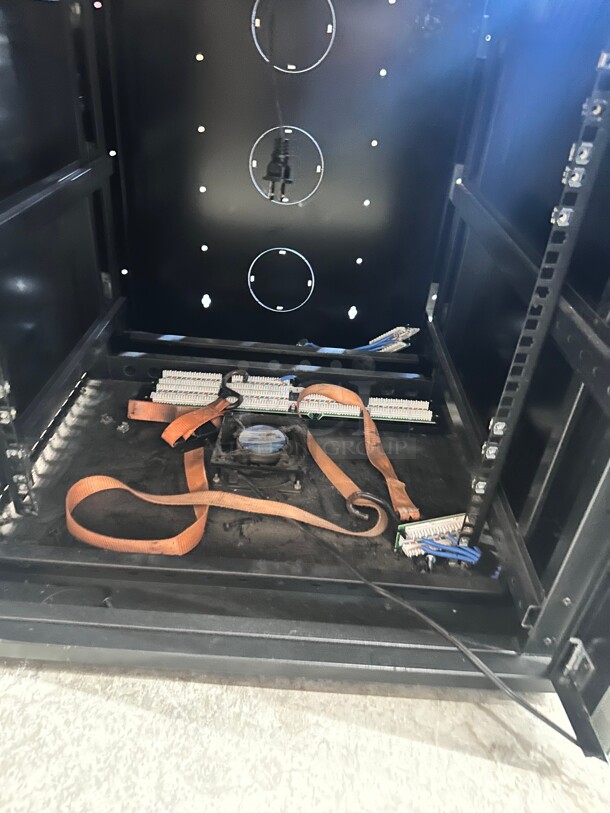 25 inch Tall steel component rack With a Key Great for Camera and Music  - Image 4 of 5