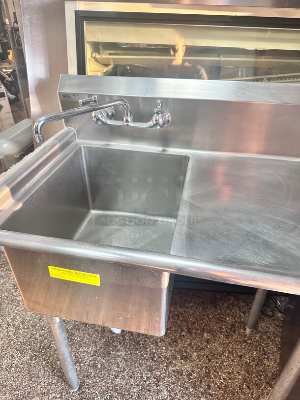 Clean SPG Commercial 36 Inch one Compartment Prep Veg Sink NSF - Image 3 of 7