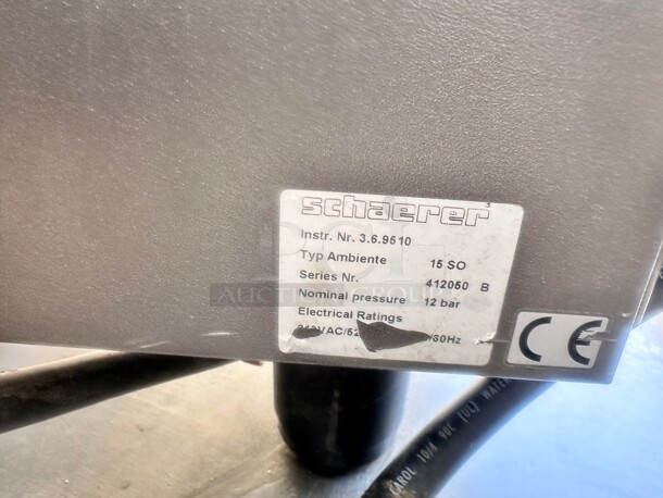 SCHAERER AMBIENTE 15SO Espresso Machine 220 Volt Working Missing Drip Tray - Image 10 of 11