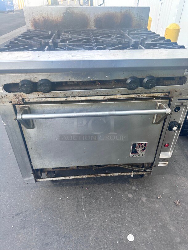 Wolf Commercial Gas 6 Burner With Oven - Image 3 of 6
