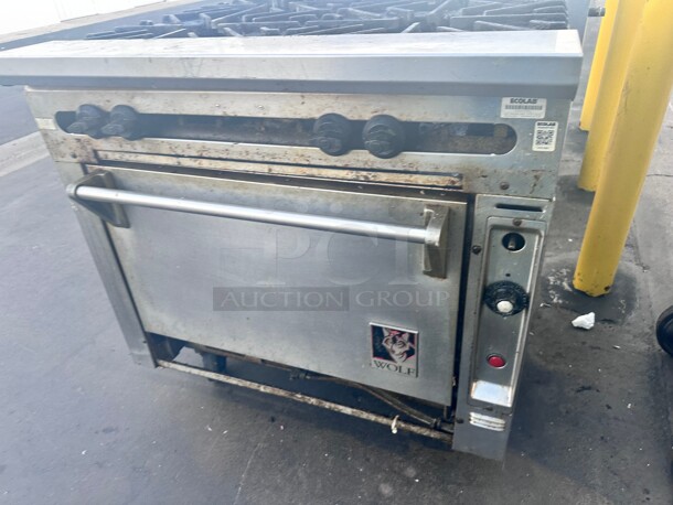 Wolf Commercial Gas 6 Burner With Oven - Image 6 of 6