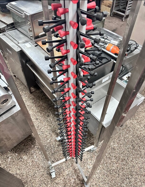 New Plate Mate PM84-120 Mobile Plate Rack Holds 84 Plates 73 1/2H On Casters - Image 3 of 8