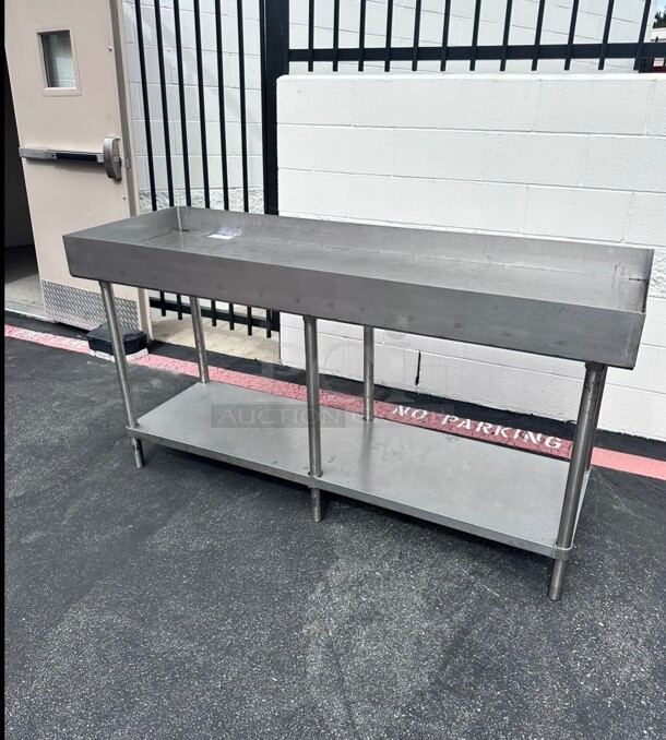 Commercial 72 Inch Stainless Steel Table NSF - Image 2 of 8
