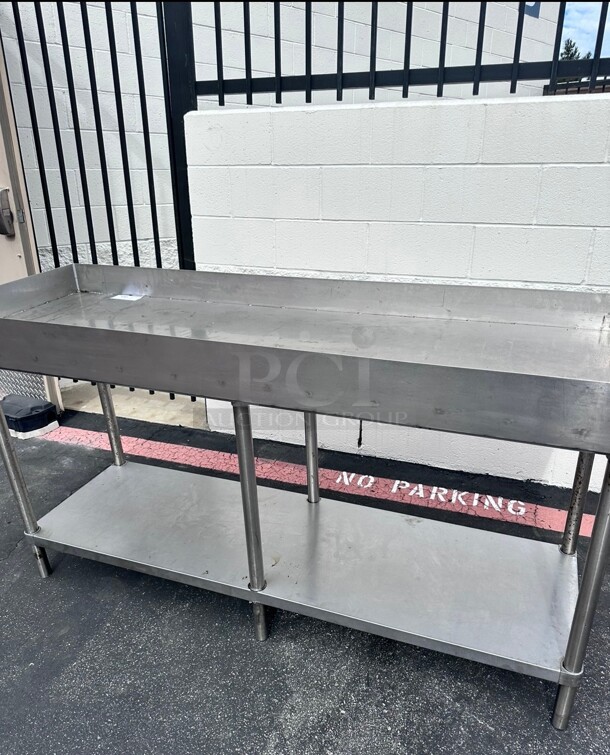 Commercial 72 Inch Stainless Steel Table NSF - Image 4 of 8