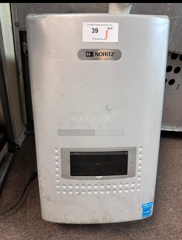 Certified Working Noritz 11.1 GPM 199900 BTU 120 Volt Commercial Natural Gas Condensing Tankless Water Heater NSF - Image 1 of 7