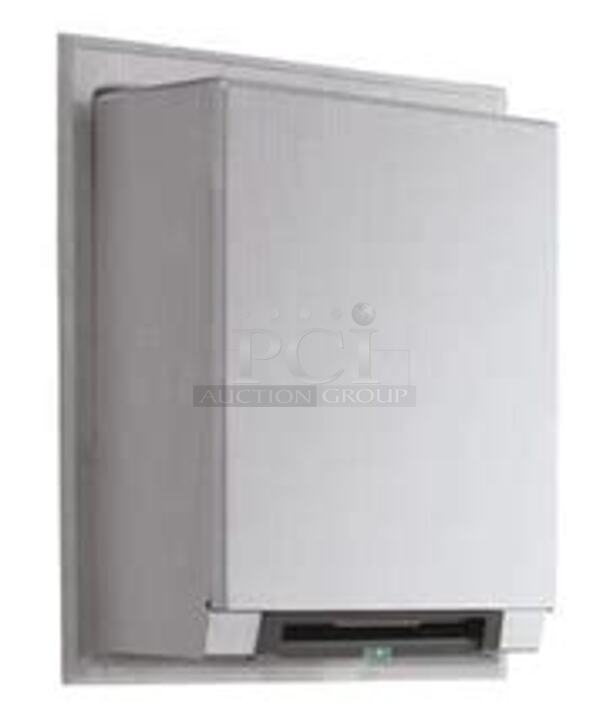 One NEW Bobrick Stainless Steel Semi Recessed Automatic Paper Towel Dispenser. #B29744. $789.52