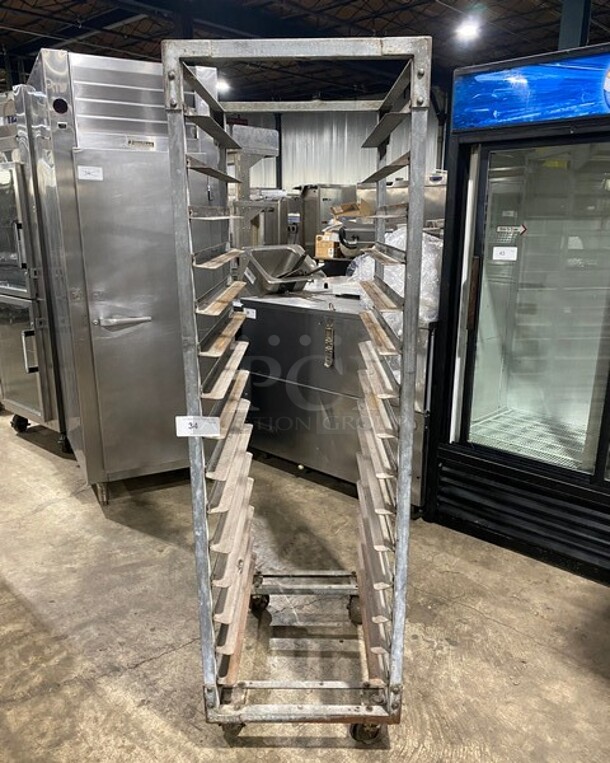 Metal Commercial Sheet Pan Transport Rack! On Casters! - Image 1 of 5