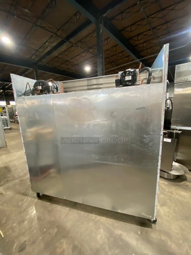 WOW! BRAND NEW! OUT OF THE BOX! LATE MODEL! 2021 Stainless Steel Commercial 6 Half Door Reach In Cooler! On Casters! Model: WG16L 110V - Image 4 of 10