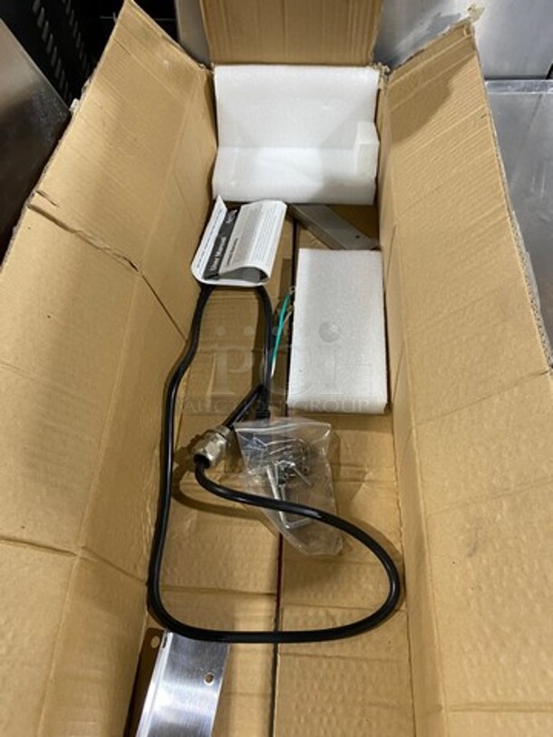 NEW! IN THE BOX! Avantco Commercial Heated Shelf Strip Warmer! Solid Stainless Steel! Model: ISW36INF SN: CK190353R238 120V - Image 8 of 8