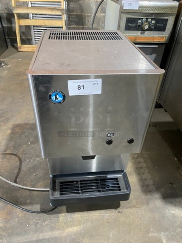 WOW! Hoshizaki Commercial Countertop Refrigerated Ice Maker/Dispenser And Water Dispenser! All Stainless Steel! On Legs! Model: DCM270BAH SN: G01849B 115V 60HZ 1 Phase