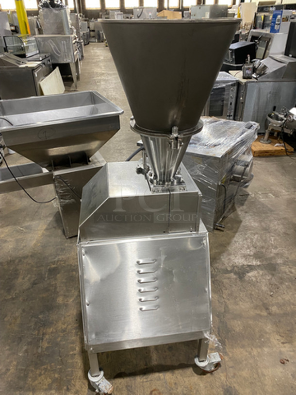 WOW! Commercial Floor Style Multi-Purpose Stuffer Machine! Great For Stuffing Meat, Sausage, Pasta! All Stainless Steel! On Casters! - Image 4 of 10