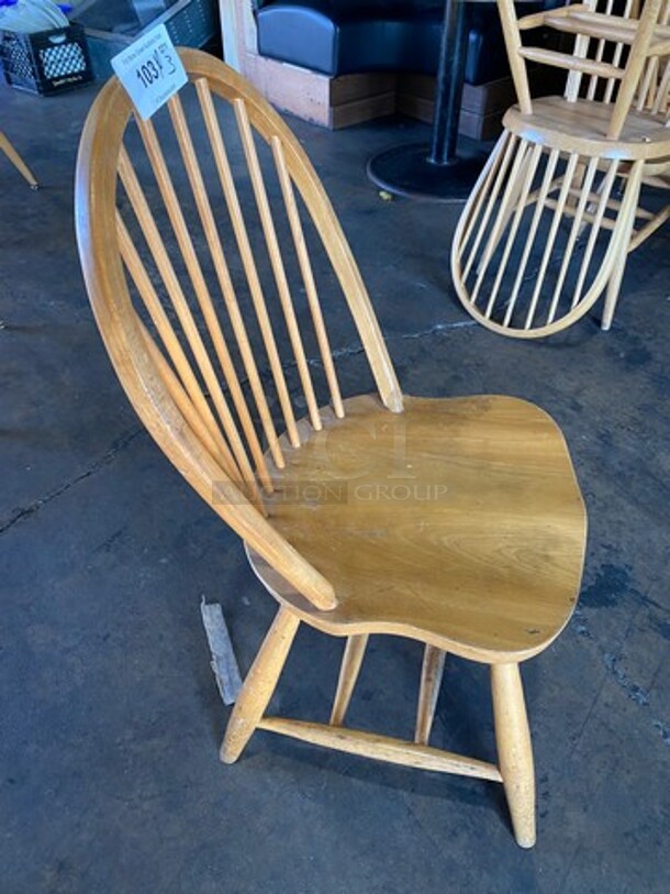 Brown Wooden Dining Chairs! 3x Your Bid! - Image 3 of 4