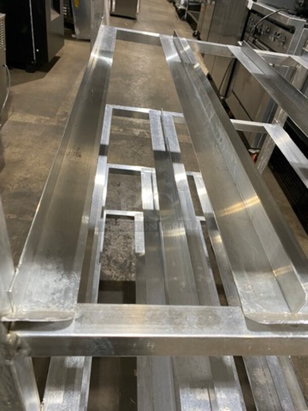 Channel Commercial Aluminum Mobile Can Rack! On Casters! - Image 5 of 6