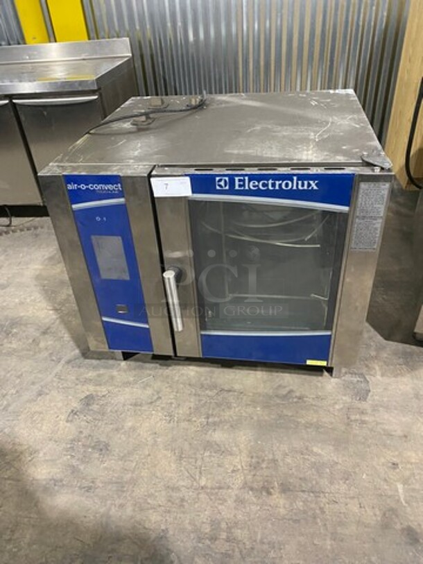 LATE MODEL! 2017 Electrolux Air-O-Convect Natural Gas Touch Line Combi Convection Oven! With View Through Door! Model: AOS061GKP1 SN: 73510001