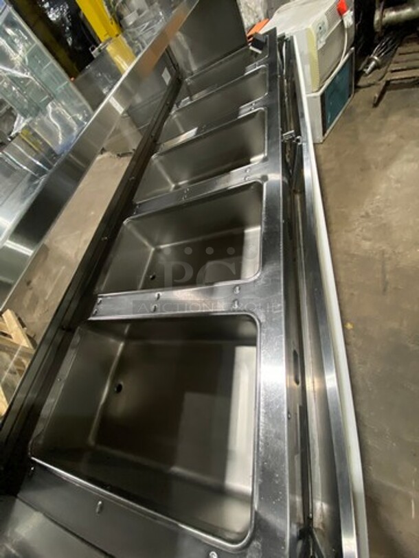 Eagle Commercial Electric Powered 5 Well Steam Table! With Storage Space Underneath! All Stainless Steel! On Casters! Model: YSPHT5 SN: 2008990192 208V 60HZ 1 Phase - Image 5 of 10