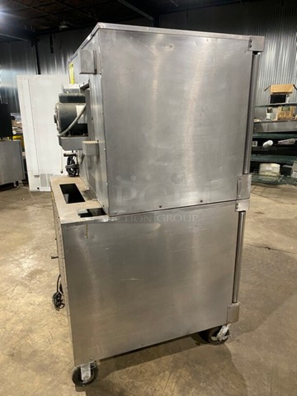 Vulcan Commercial Natural Gas Powered Double Deck Convection Oven! With View Through Door! Metal Oven Racks! All Stainless Steel! On Casters! 2x Your Bid Makes One Unit! Model: VC4GD10 SN: 481561138 - Image 4 of 11
