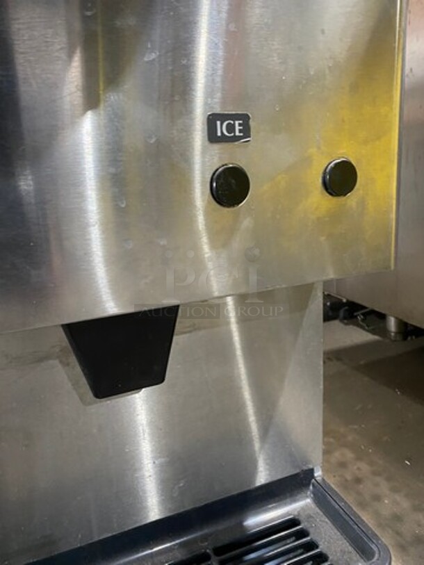 WOW! Hoshizaki Commercial Countertop Refrigerated Ice Maker/Dispenser And Water Dispenser! All Stainless Steel! On Legs! Model: DCM270BAH SN: G01849B 115V 60HZ 1 Phase - Image 6 of 8