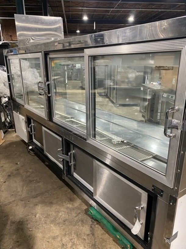 NICE! Custom Cool Commercial Refrigerated Bakery/ Deli Display Case Merchandiser! With Curved Front Glass! With Rear Access Doors! Stainless Steel Body! Model: CGD10SC SN: K0607803 115V 60HZ 1 Phase - Image 4 of 10