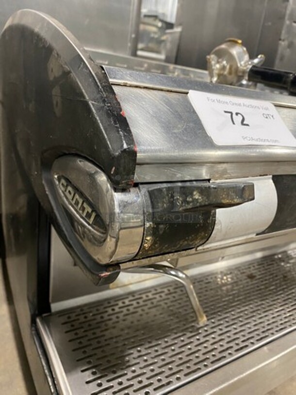 NICE! Conti Xeos Commercial Countertop 2 Group Espresso Machine! All Stainless Steel! On Small Legs! - Image 7 of 9